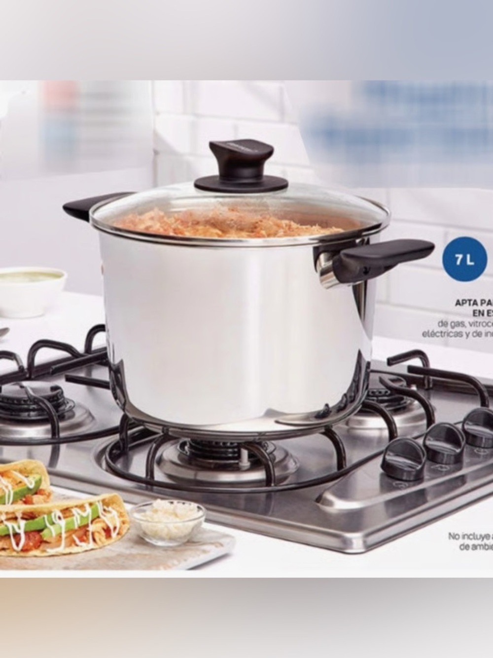 Tupperware Daily Universal cookware 7.4QT/7L Stockpot with glass cover